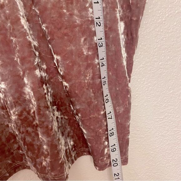 American Eagle SOFT SEXY stretch crushed VELVET CROP slip CAMI Y2K top M - Picture 12 of 12